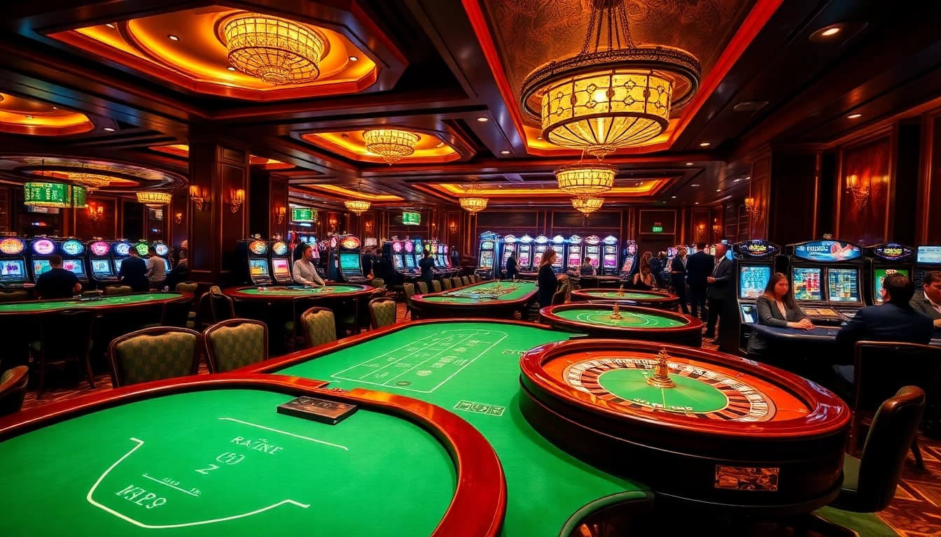 Engage in thrilling casino action at https://da88.navy/ with elegant tables and vibrant slot machines.