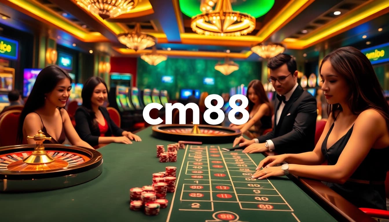 Experience the thrill of cm88 login at a vibrant casino table with exciting games and luxury.