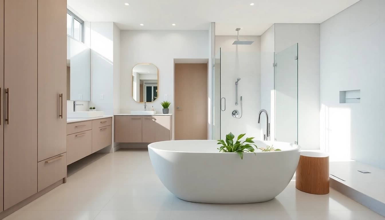 Revitalizing bathroom renovation vancouver featuring modern design and elegant fixtures.