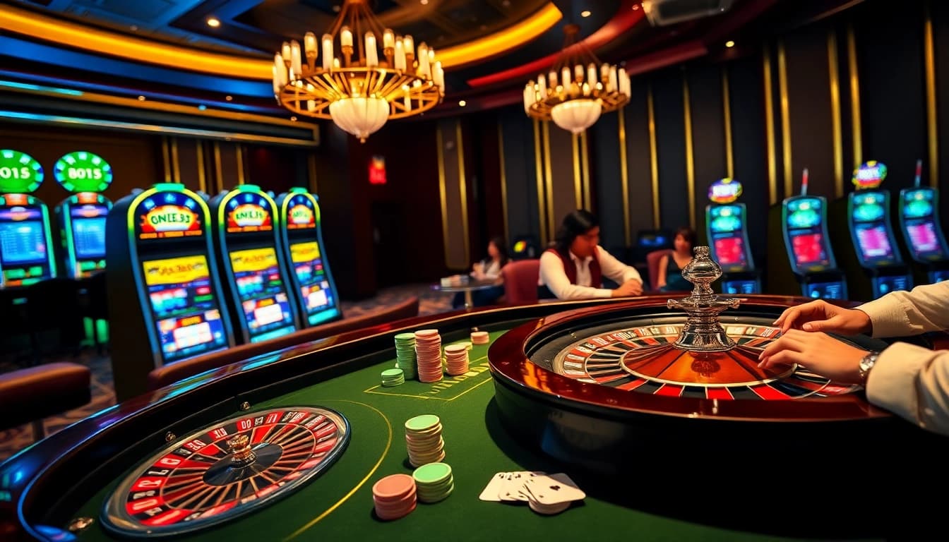 Experience thrilling gambling action at https://one88za.com/ in a luxurious casino setting.