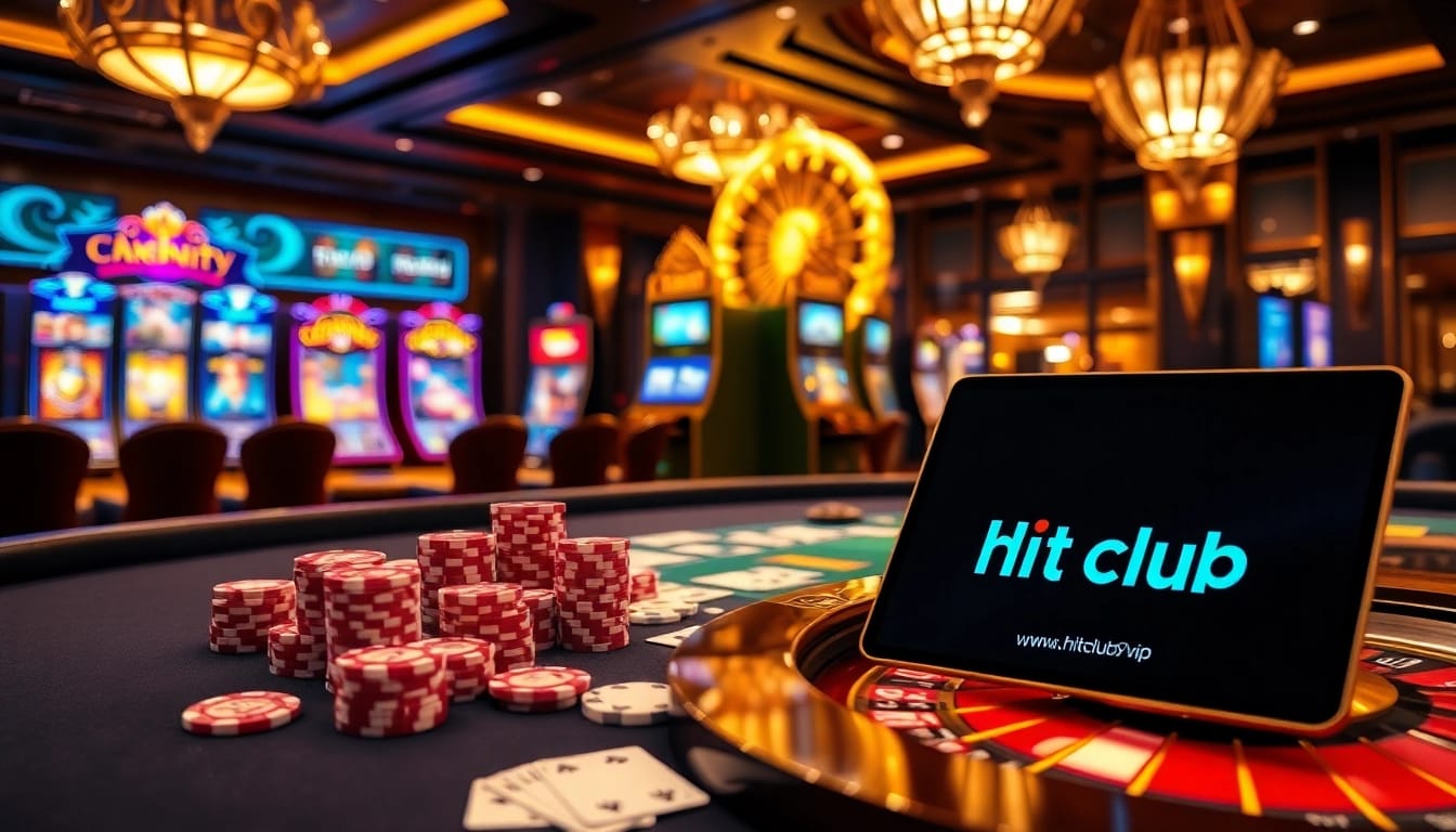 Experience thrilling gaming at https://hitclub9.vip/ with vibrant casino tables and engaging slot machines.