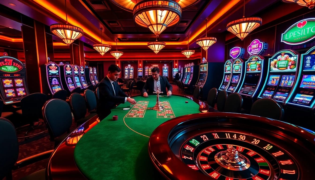 Players at a poker table at https://gg88.black/ engage in high-stakes betting in a luxurious casino setting.