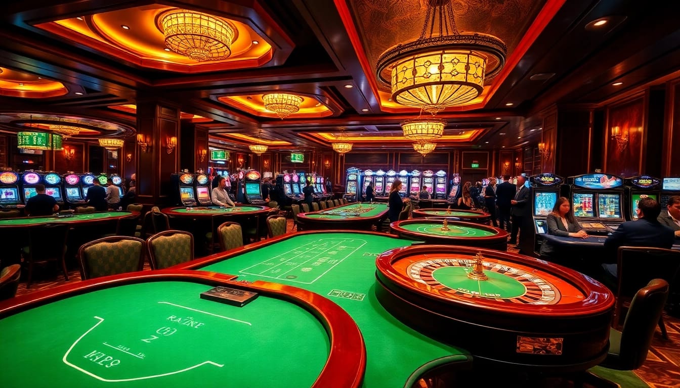 Engage in thrilling casino action at https://da88.navy/ with elegant tables and vibrant slot machines.