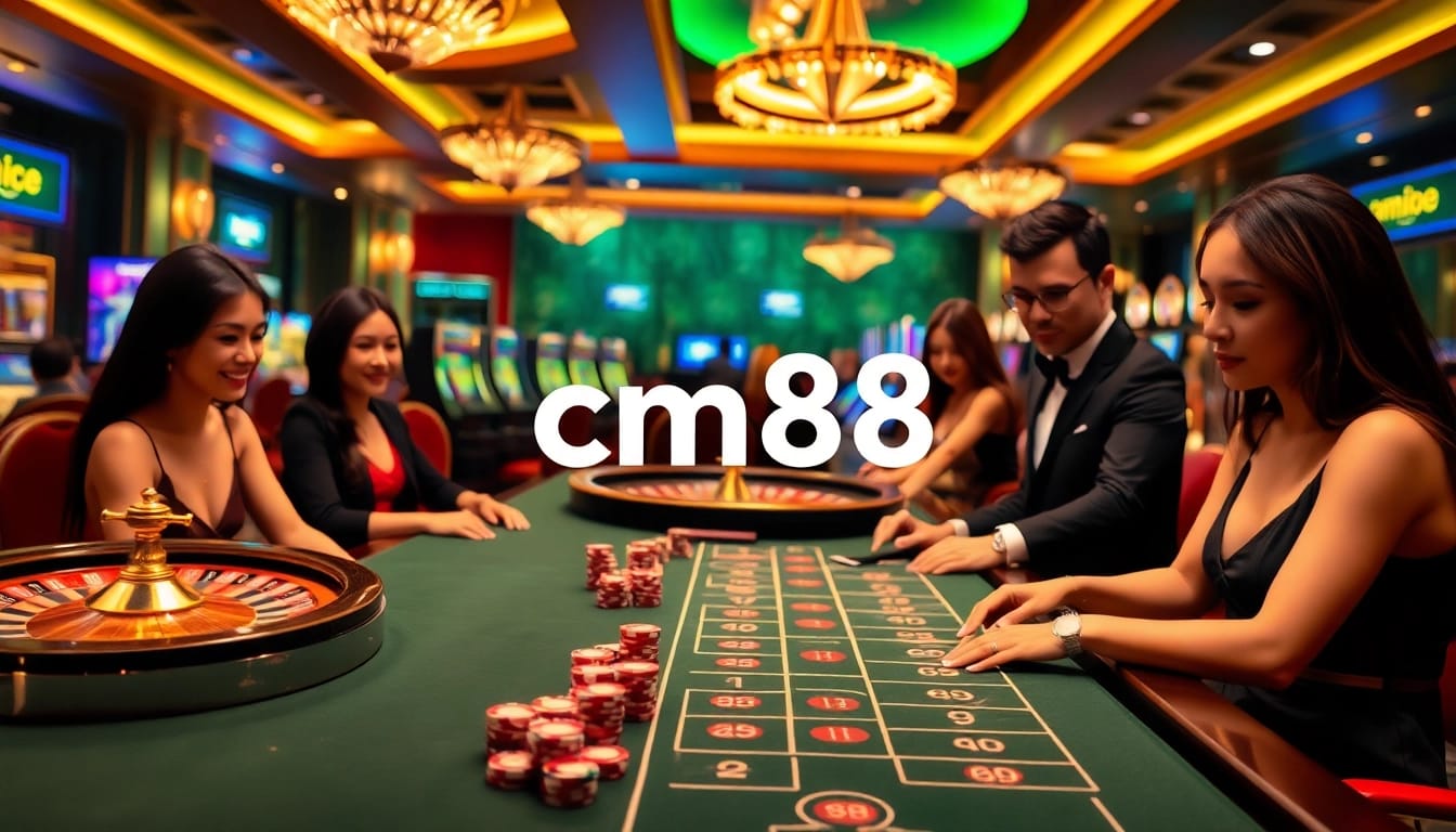 Experience the thrill of cm88 login at a vibrant casino table with exciting games and luxury.