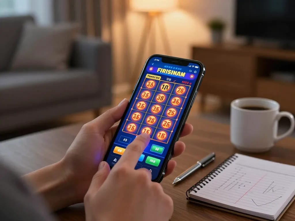 Engaging in online gambling at 789bet with mobile slot app, creating a cozy home atmosphere.