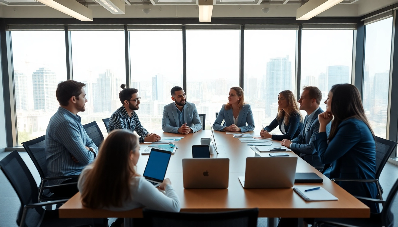 Engage with Quickplus Business Consultants collaborating in a vibrant office environment.