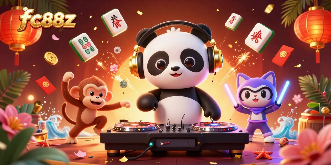 Engage in the vibrant world of fc88z with dynamic characters enjoying the ultimate casino experience.