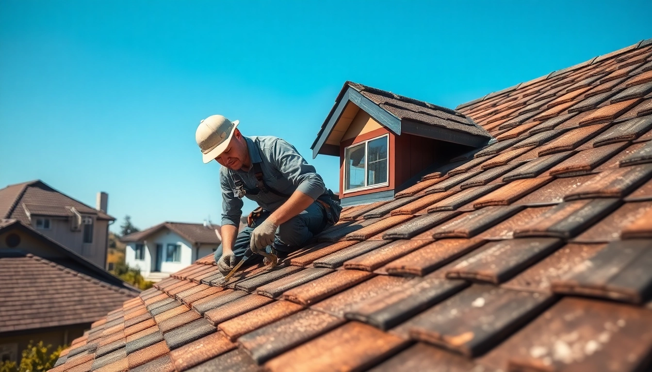 Roofer performing roof replacement Bay Area with attention to detail and quality craftsmanship.