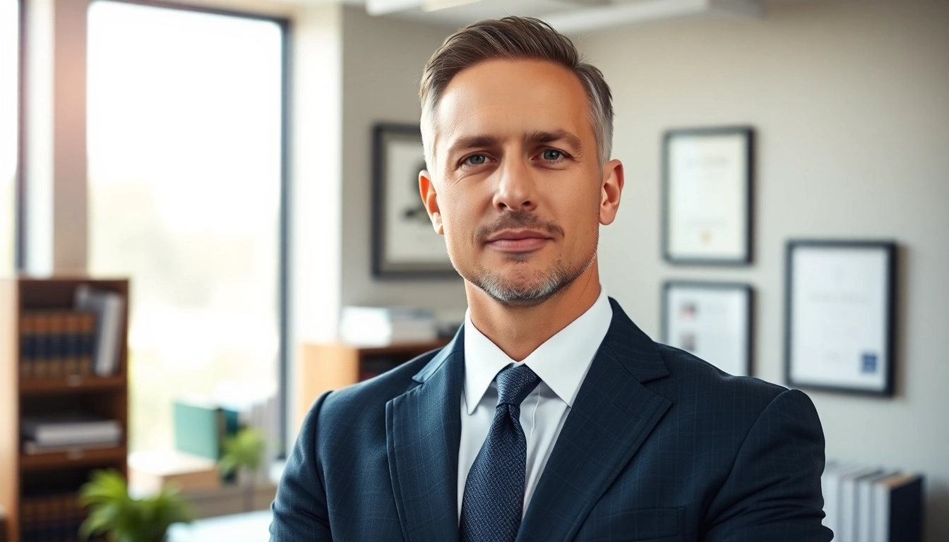 Clearwater truck accident lawyer in a professional office, demonstrating expertise and commitment to clients.
