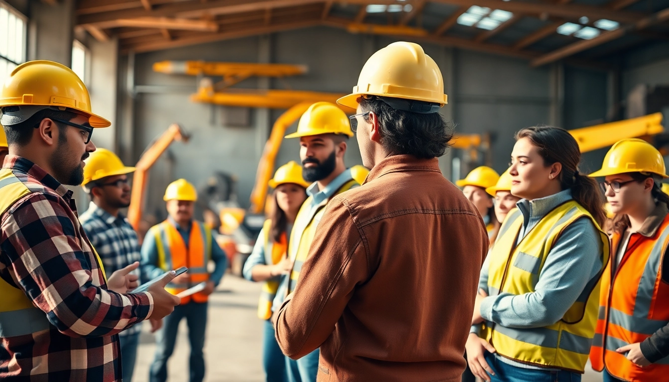 Engage in construction training with hands-on activities at a dynamic site.