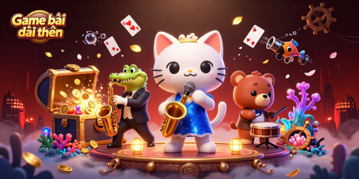 Experience thrilling excitement with Game bài đổi thưởng in a vibrant 3D casino scene.