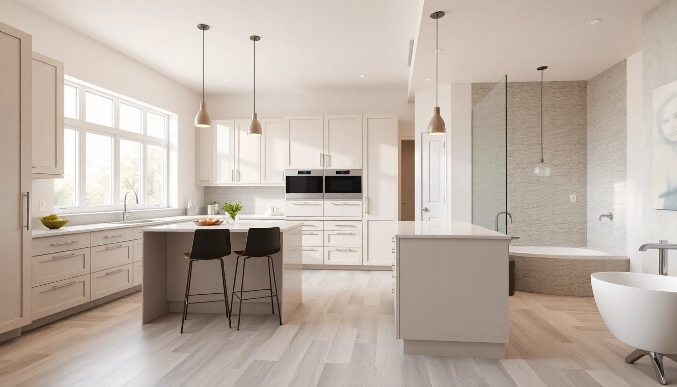 Elevate your kitchen and bathroom renovation with modern designs and stylish fixtures.