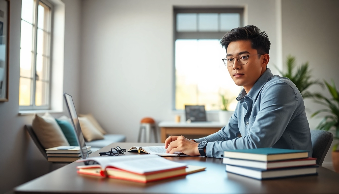 Hire someone to take LSAT for you with a student deep in study at a desk.