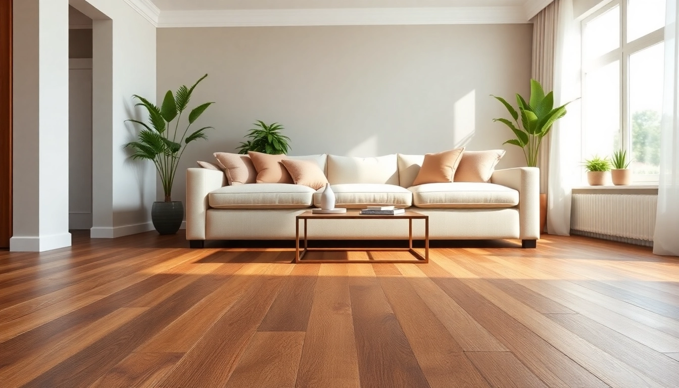 Showcasing luxury vinyl plank flooring in an elegant living room for a sophisticated touch.