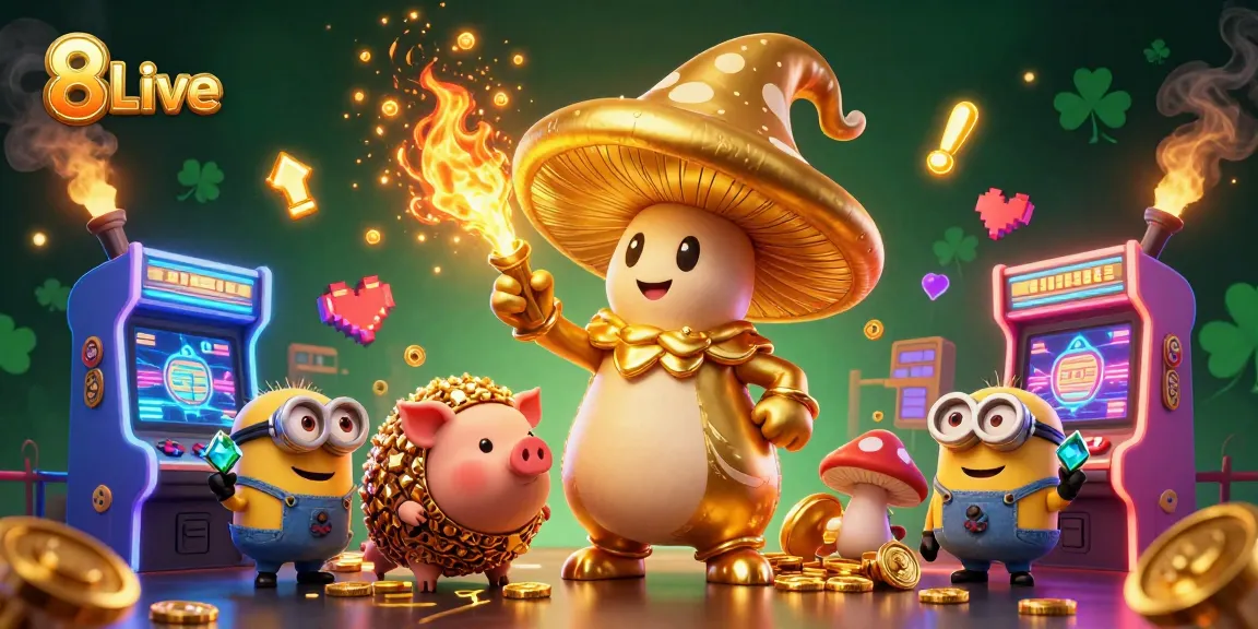 Engage with 8Live's thrilling casino world featuring magical elements and exciting game action.