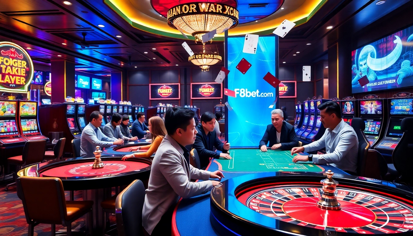 Experience the excitement of casino gaming at F8bet.com with vibrant slots and engaging tables.