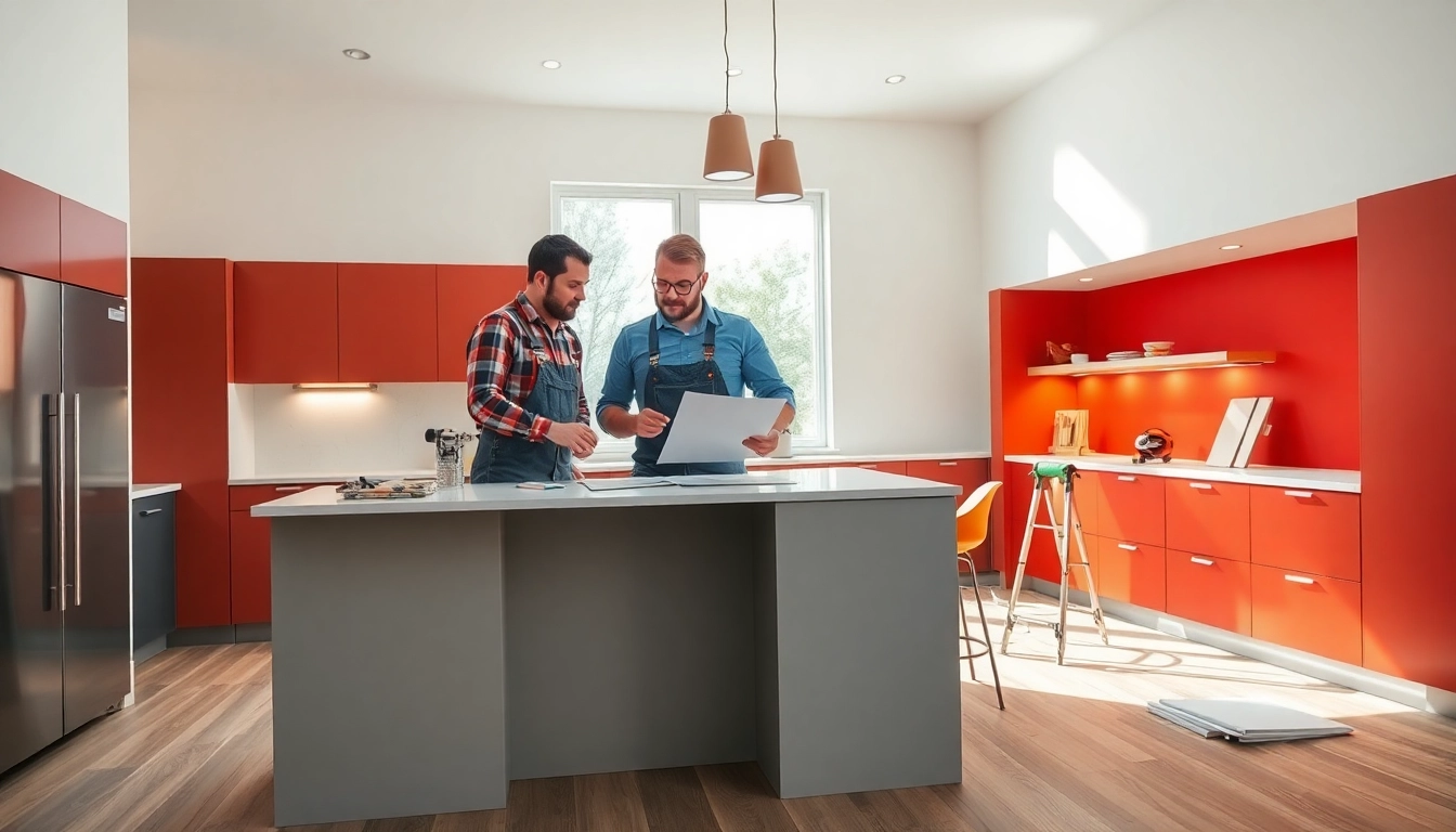 Austin residential remodeling contractor demonstrating kitchen improvements with skilled professionals.
